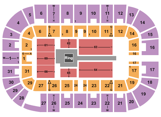 Massmutual Center WWE Seating Chart